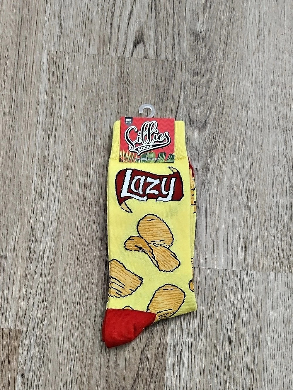 Sillies Socks Lazy Socks Yellow & Red NWT